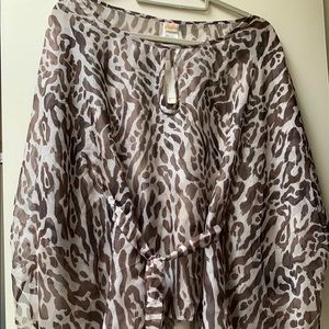 AVA animal print kaftan style blouse-small-NWT